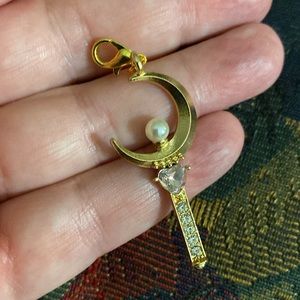 NEW Crescent Moon Clip On Charm